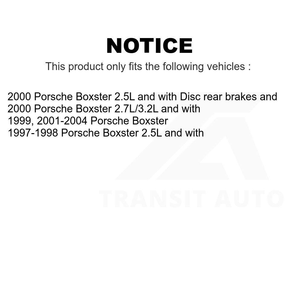 Mpulse Front Rear Disc Brake Pads Wear Sensor (4 Pack) For Porsche Boxster