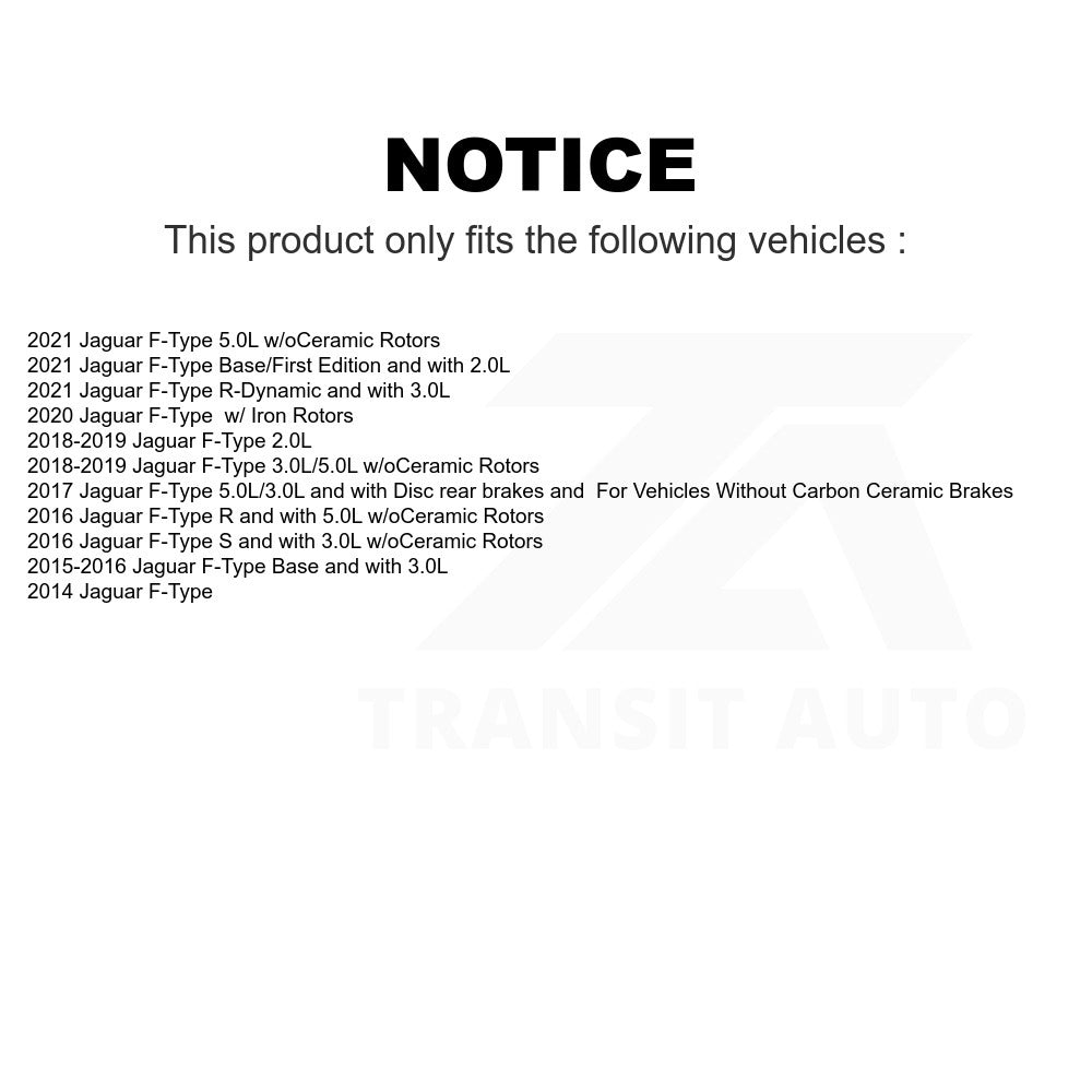 Mpulse Rear Disc Brake Pads Wear Sensor (2 Pack) For Jaguar F-Type