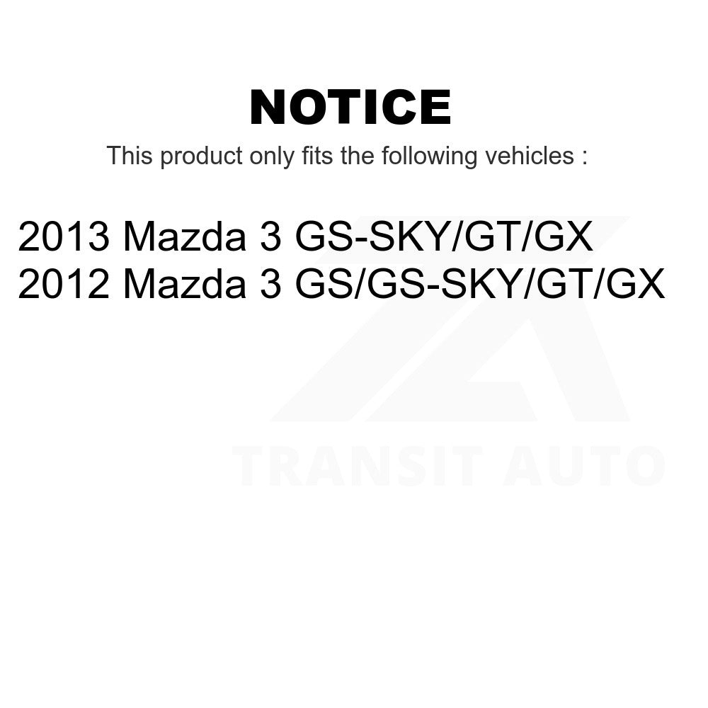 Rear Suspension Shock Absorber And Strut Mount Kit For Mazda 3