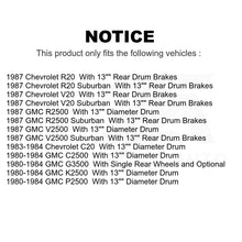 Load image into Gallery viewer, Front Rear Semi-Metallic Brake Pads &amp; Drum Shoes Kit For Chevrolet GMC C20 K2500