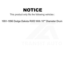 Charger l&#39;image dans la galerie, Front Rear Semi-Metallic Brake Pads Drum Shoe Kit For 1991-1996 Dodge Dakota RWD