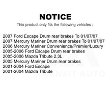 Load image into Gallery viewer, Front Rear Semi-Metallic Brake Pads Drum Shoes Kit For Ford Escape Mazda Tribute