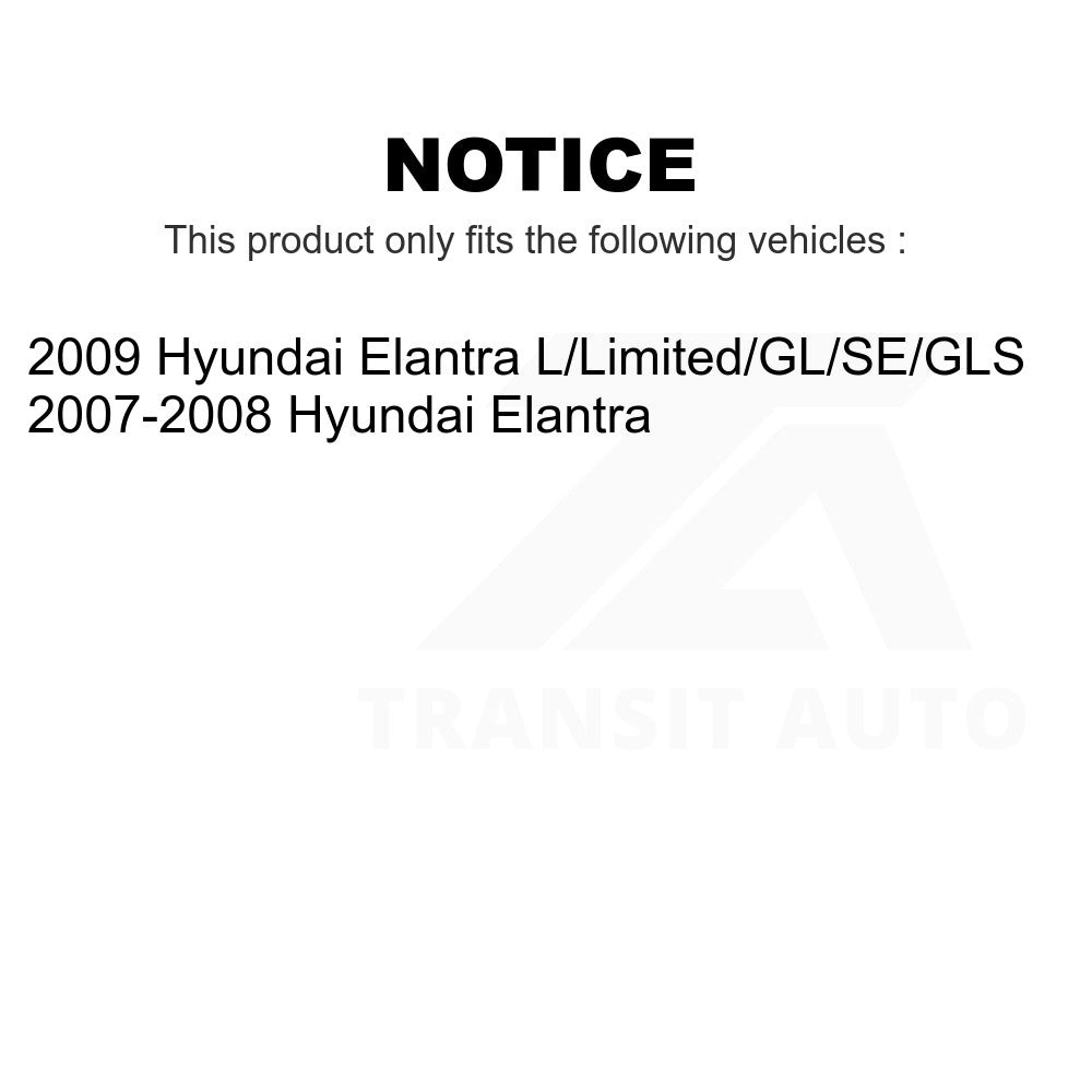 Front Rear Semi-Metallic Brake Pads And Drum Shoes Kit For Hyundai Elantra