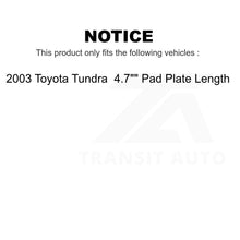 Load image into Gallery viewer, Front Rear Semi-Metallic Brake Pads And Drum Shoes Kit For Toyota Tundra