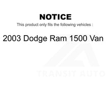 Load image into Gallery viewer, Front Rear Semi-Metallic Brake Pads &amp; Drum Shoes Kit For 2003 Dodge Ram 1500 Van