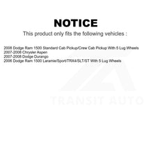 Load image into Gallery viewer, Front Rear Semi-Metallic Brake Pads And Parking Shoe Kit For Dodge Ram 1500