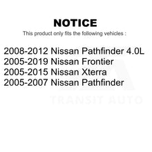 Load image into Gallery viewer, Front Rear Semi-Metallic Brake Pads &amp; Parking Shoes Kit For Nissan Frontier