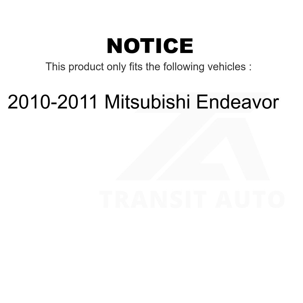 Front Rear Semi-Metallic Pads And Parking Shoes Kit For Mitsubishi Endeavor