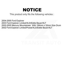 Load image into Gallery viewer, Front Rear Semi-Metallic Brake Pads And Parking Shoes Kit For Ford Explorer