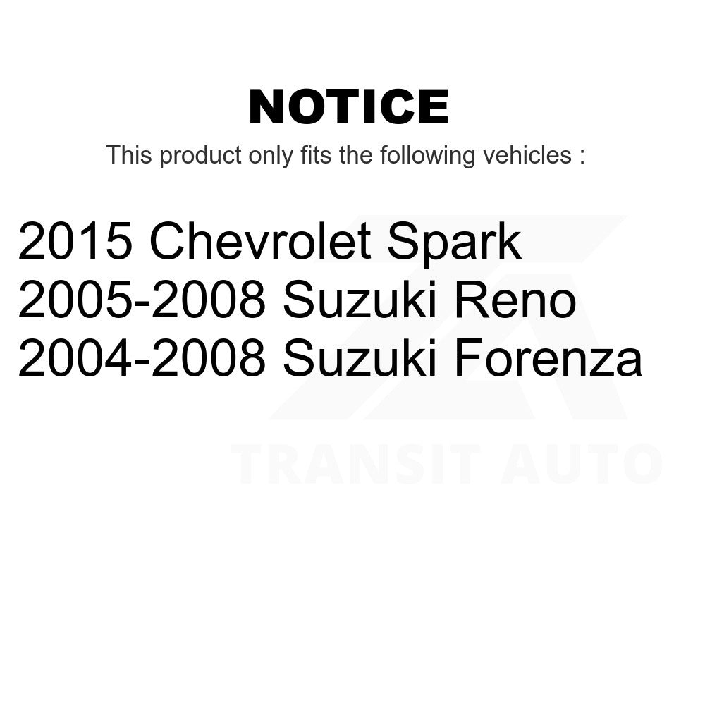 Front Rear Semi-Metallic Brake Pads And Parking Shoe Kit For Suzuki Forenza