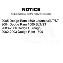 Charger l&#39;image dans la galerie, Front Rear Semi-Metallic Brake Pads And Parking Shoe Kit For Dodge Ram 1500