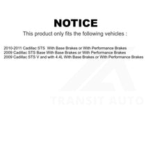 Charger l'image dans la galerie, Front Rear Semi-Metallic Brake Pads And Parking Shoes Kit For Cadillac STS