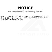 Load image into Gallery viewer, Front Rear Semi-Metallic Brake Pads And Parking Shoes Kit For Ford F-150