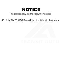 Load image into Gallery viewer, Front Rear Semi-Metallic Brake Pads And Parking Shoes Kit For INFINITI Q50