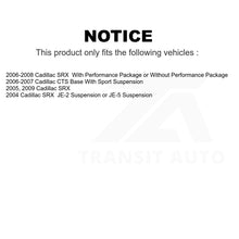 Load image into Gallery viewer, Front Rear Semi-Metallic Brake Pads And Parking Shoes Kit For Cadillac SRX CTS