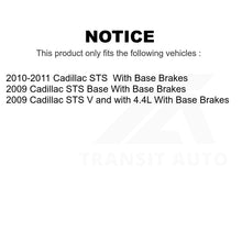 Load image into Gallery viewer, Front Rear Semi-Metallic Brake Pads And Parking Shoes Kit For Cadillac STS