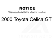 Charger l&#39;image dans la galerie, Front Rear Semi-Metallic Brake Pads &amp; Parking Shoe Kit For 2000 Toyota Celica GT