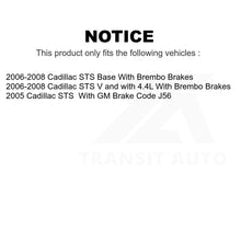 Load image into Gallery viewer, Front Rear Semi-Metallic Brake Pads And Parking Shoes Kit For Cadillac STS