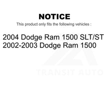 Load image into Gallery viewer, Front Rear Semi-Metallic Brake Pads And Parking Shoes Kit For Dodge Ram 1500