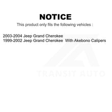 Load image into Gallery viewer, Front Rear Semi-Metallic Brake Pads And Parking Shoe Kit For Jeep Grand Cherokee