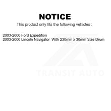 Load image into Gallery viewer, Front Rear Semi-Metallic Brake Pads Parking Shoe Kit For Ford Expedition Lincoln