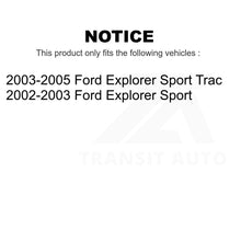 Load image into Gallery viewer, Front Rear Semi-Metallic Brake Pads And Parking Shoe Kit For Ford Explorer Sport