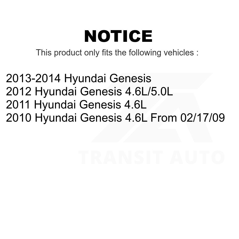 Front Rear Semi-Metallic Brake Pads And Parking Shoes Kit For Hyundai Genesis