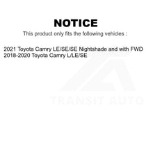 Load image into Gallery viewer, Front Rear Semi-Metallic Brake Pads And Parking Shoes Kit For Toyota Camry