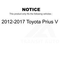 Load image into Gallery viewer, Front Rear Semi-Metallic Brake Pads &amp; Parking Shoes Kit For 12-17 Toyota Prius V