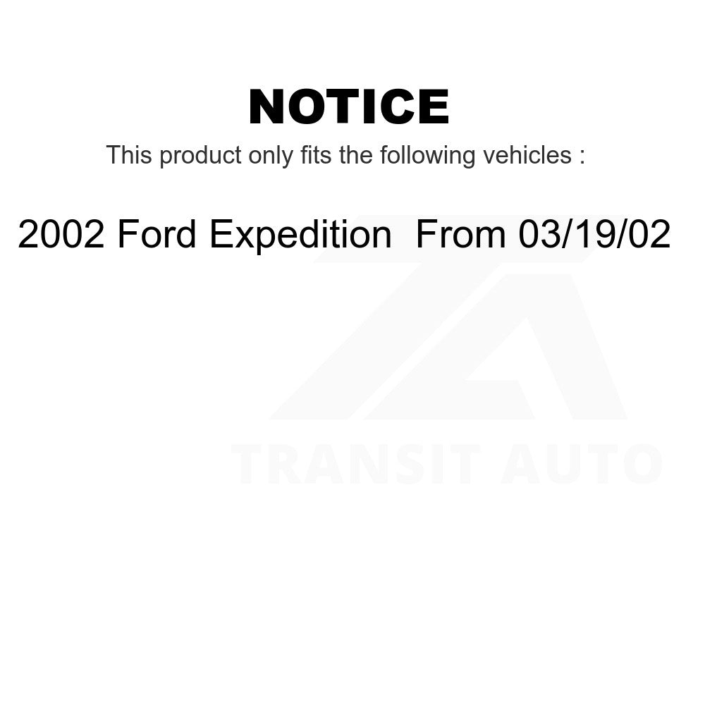 Front Rear Semi-Metallic Brake Pads And Parking Shoes Kit For Ford Expedition