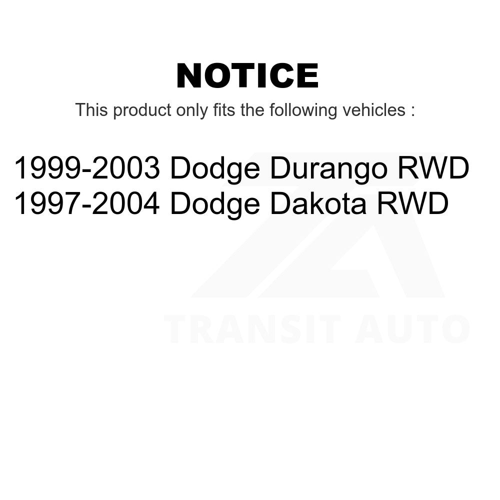 Front Suspension Shock Absorber And TOR Link Kit For Dodge Dakota Durango RWD