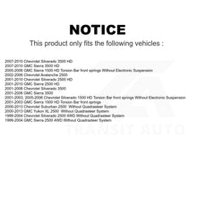 Load image into Gallery viewer, Front Shock Absorber TOR Link Kit For Chevrolet Silverado 2500 HD GMC Sierra XL