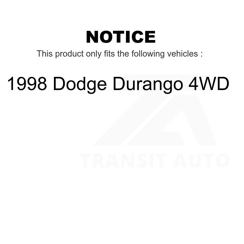 Front Suspension Shock Absorber And TOR Link Kit For 1998 Dodge Durango 4WD