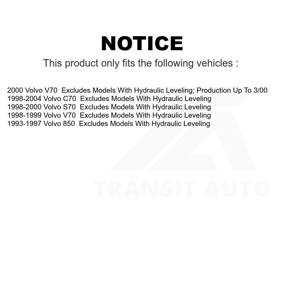 Front Complete Shock Assembly And TOR Link Kit For Volvo S70 850 V70 C70