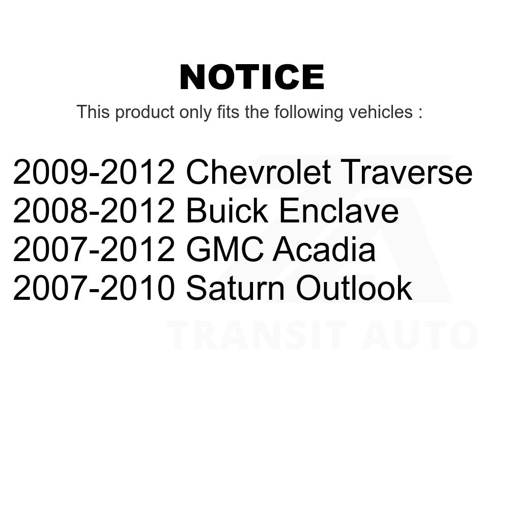 Front Shock Assembly TOR Link Kit For GMC Acadia Chevrolet Traverse Buick Saturn