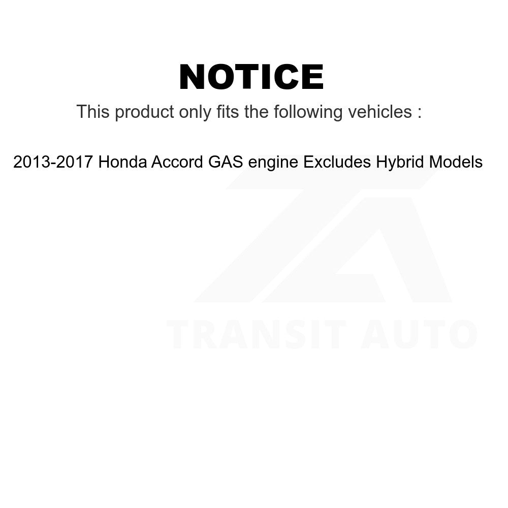 Front Shock Assembly TOR Link Kit For 13-17 Honda Accord Excludes Hybrid Models