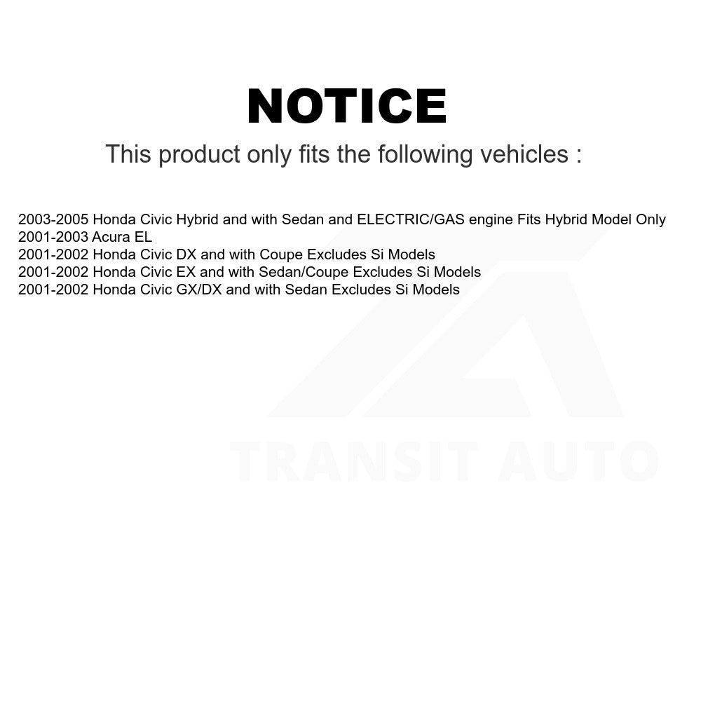 Front Complete Shock Assembly And TOR Link Kit For Honda Civic Acura EL