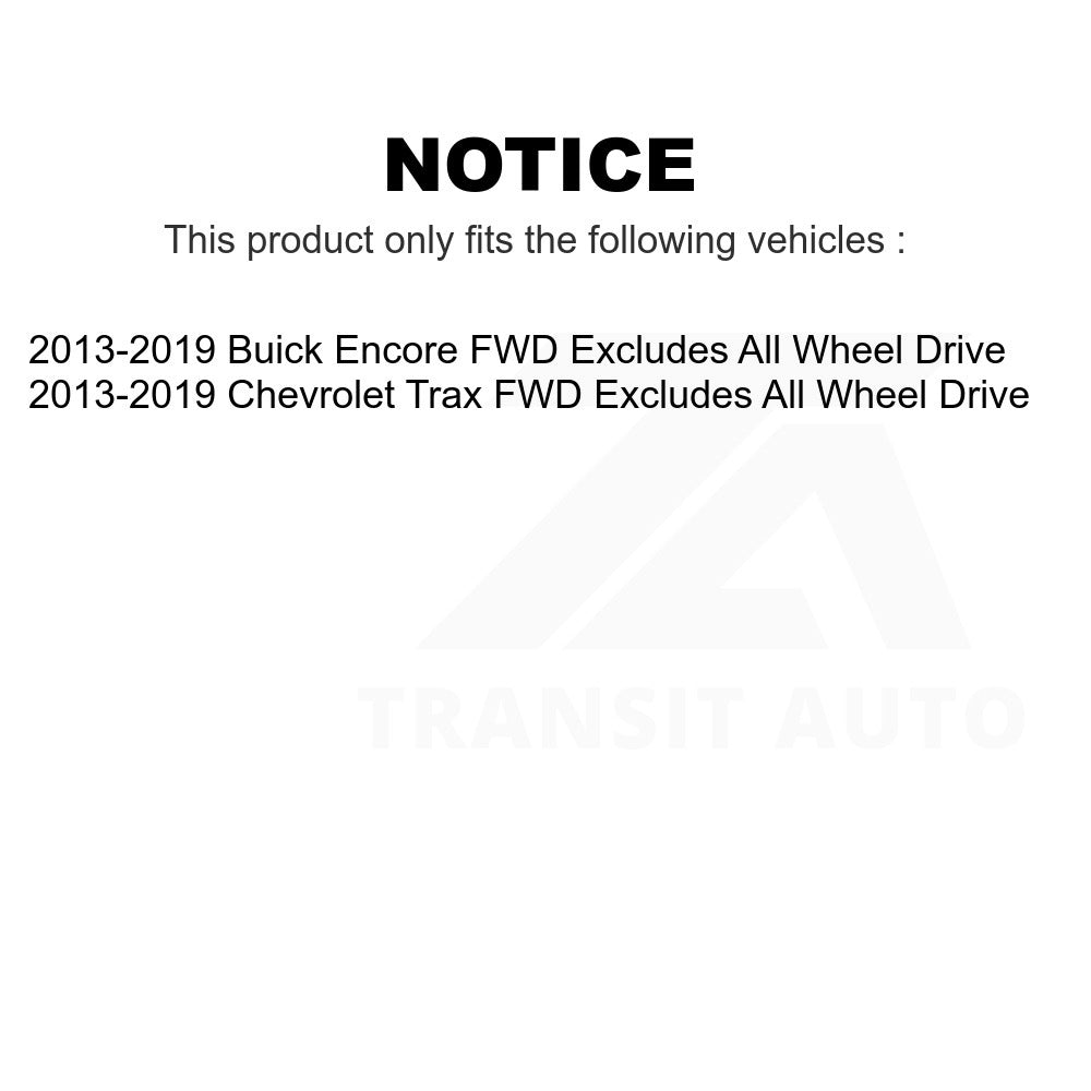 Front Shock Assembly TOR Link Kit For 2013-2019 Buick Encore Chevrolet Trax FWD