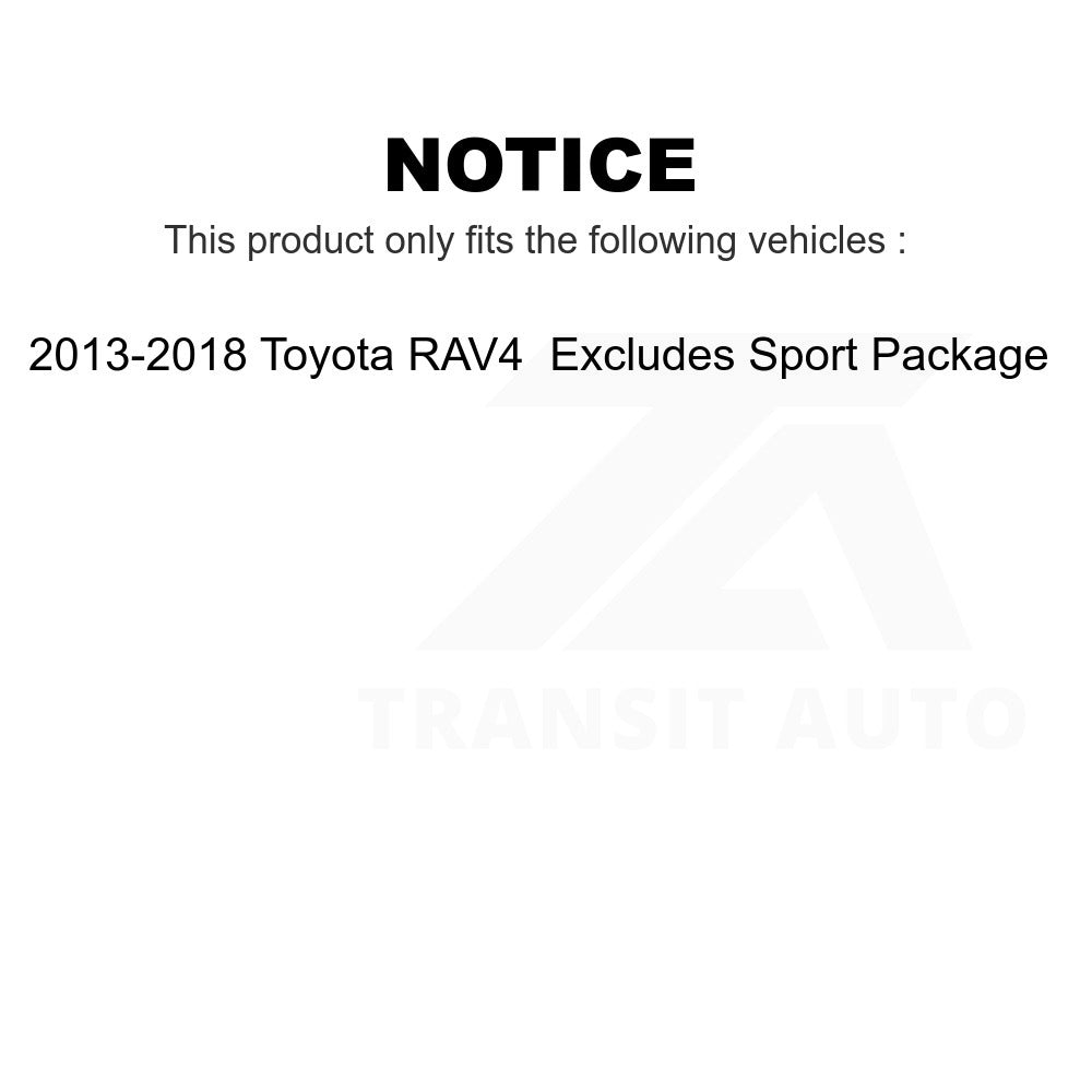 Front Shock Assembly & TOR Link Kit For 13-18 Toyota RAV4 Excludes Sport Package