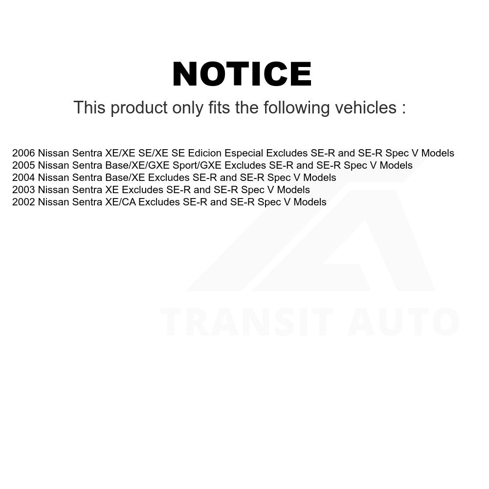 Front Complete Shock Assembly And TOR Link Kit For Nissan Sentra