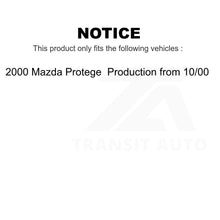 Load image into Gallery viewer, Front Shock Assembly &amp; TOR Link Kit For 2000 Mazda Protege Production from 10 00