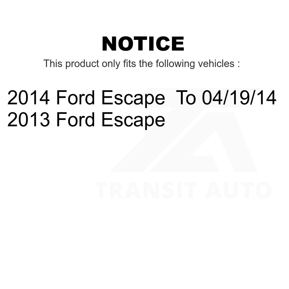 Front Complete Shock Assembly And TOR Link Kit For Ford Escape