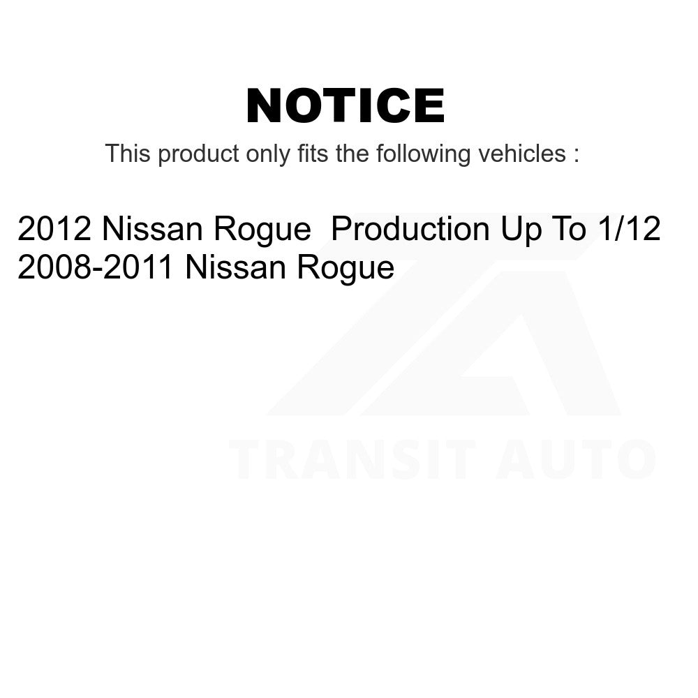 Front Complete Shock Assembly And TQ Link Kit For Nissan Rogue