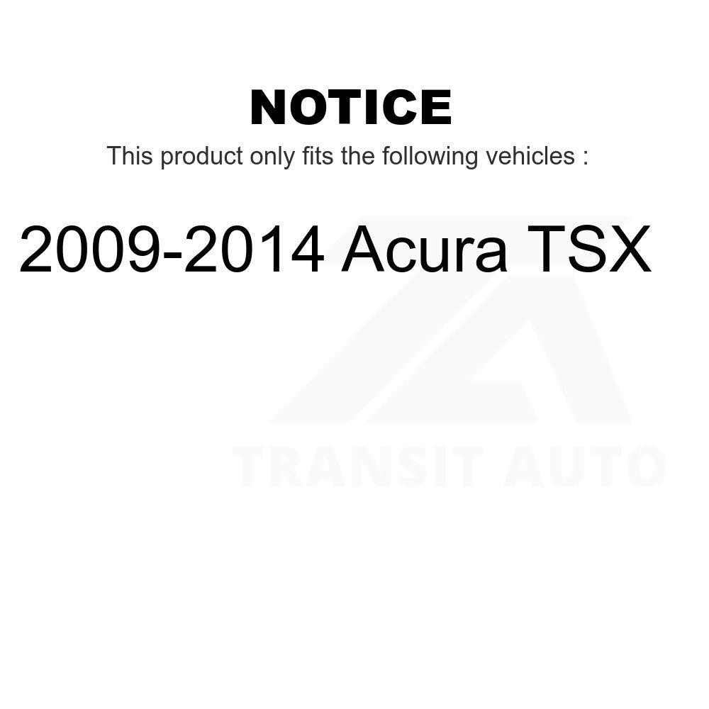 Front Complete Shock Assembly And TQ Link Kit For 2009-2014 Acura TSX