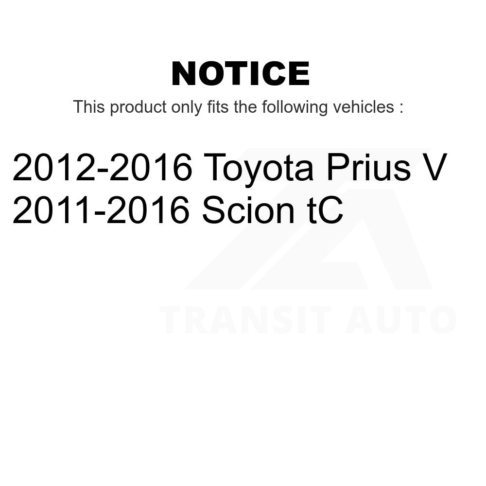 Front Complete Shock Assembly And TQ Link Kit For Toyota Prius V Scion tC