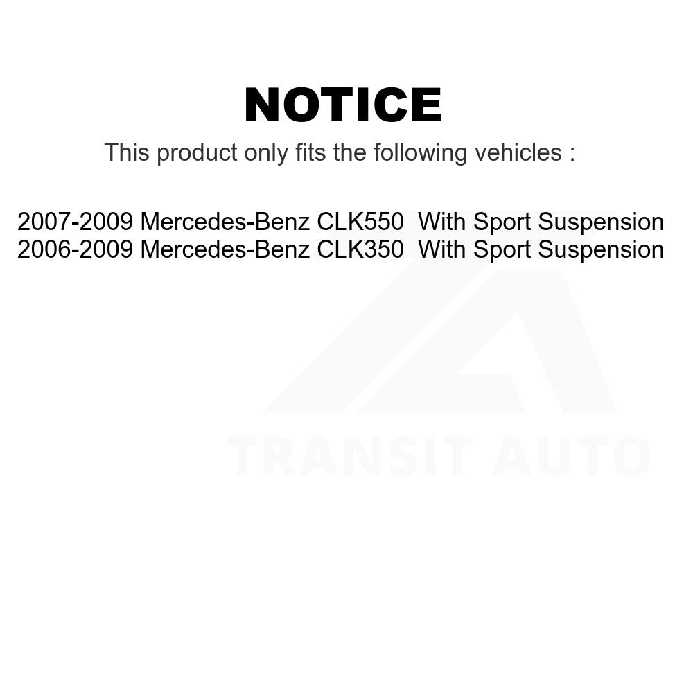 Front Complete Shock Assembly And TOR Link Kit For Mercedes-Benz CLK350 CLK550