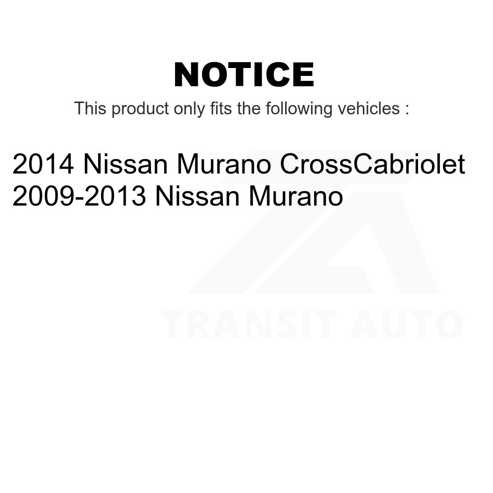 Front Complete Shock Assembly And TOR Link Kit For Nissan Murano