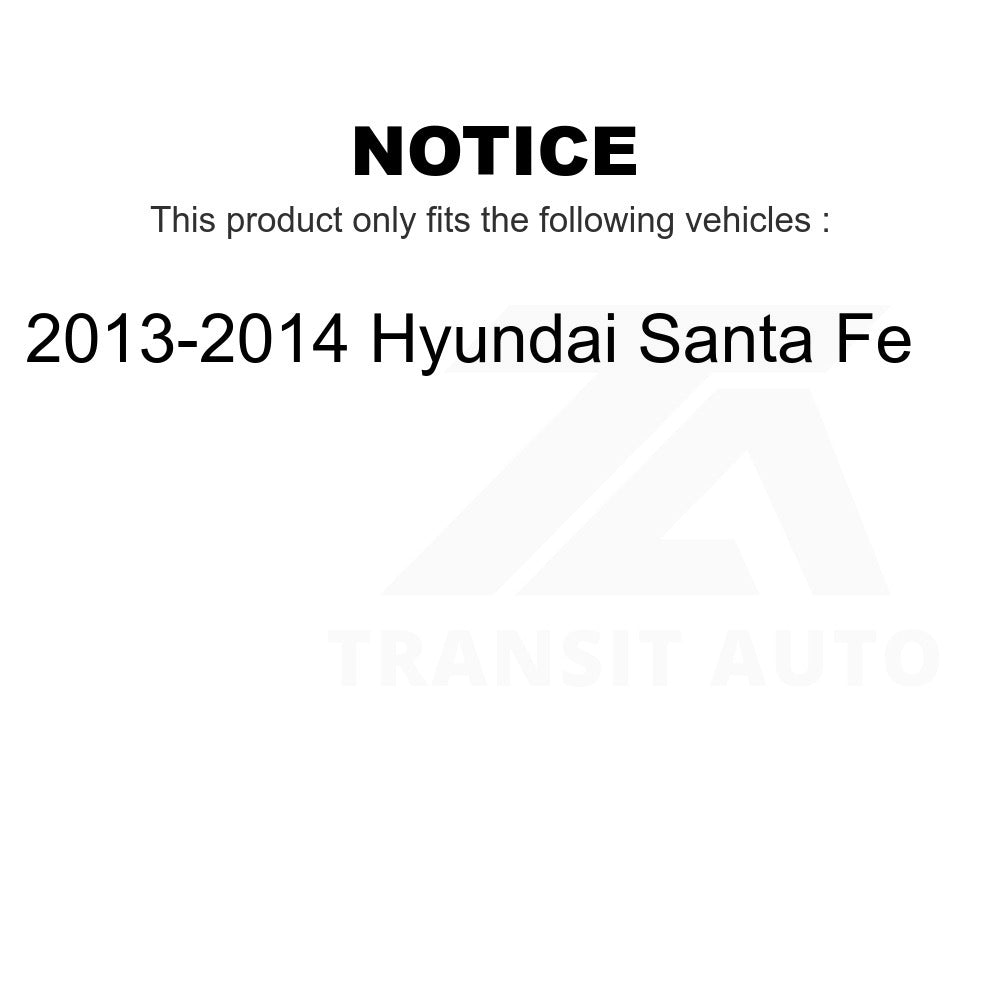 Front Complete Shock Assembly And TOR Link Kit For 2013-2014 Hyundai Santa Fe