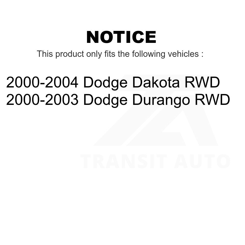 Front Steering Tie Rod End & Boot Kit For Dodge Dakota Durango RWD