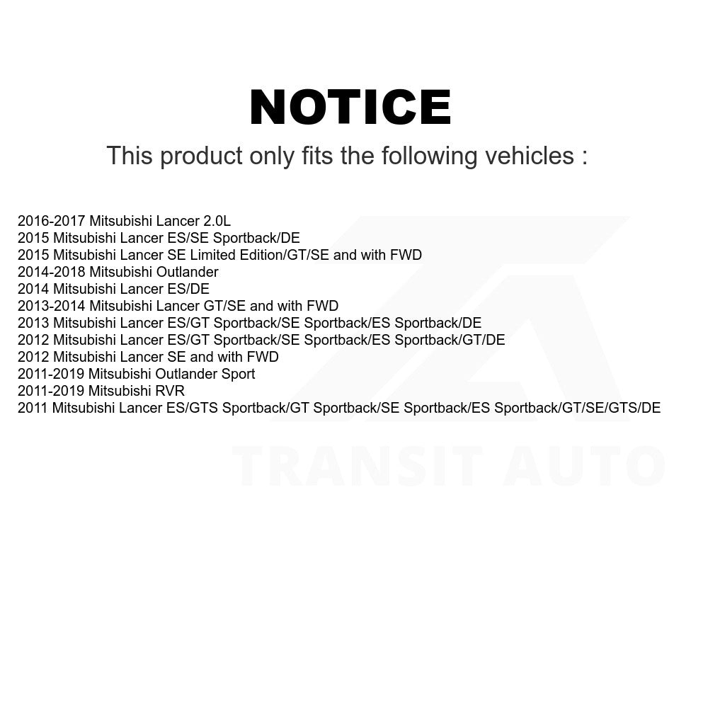 Front Steering Tie Rod End & Boot Kit For Mitsubishi Outlander Sport Lancer RVR